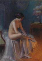 Woman in a Boudoir