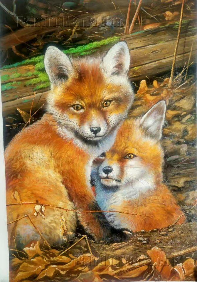 Two Little Red Foxes
