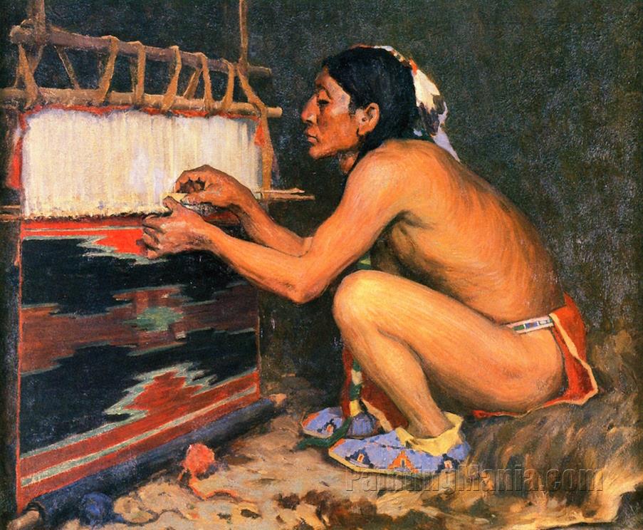 A Pueblo Weaver