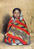 Indian Girl in a Blanket
