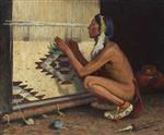 A Pueblo Indian Weaver