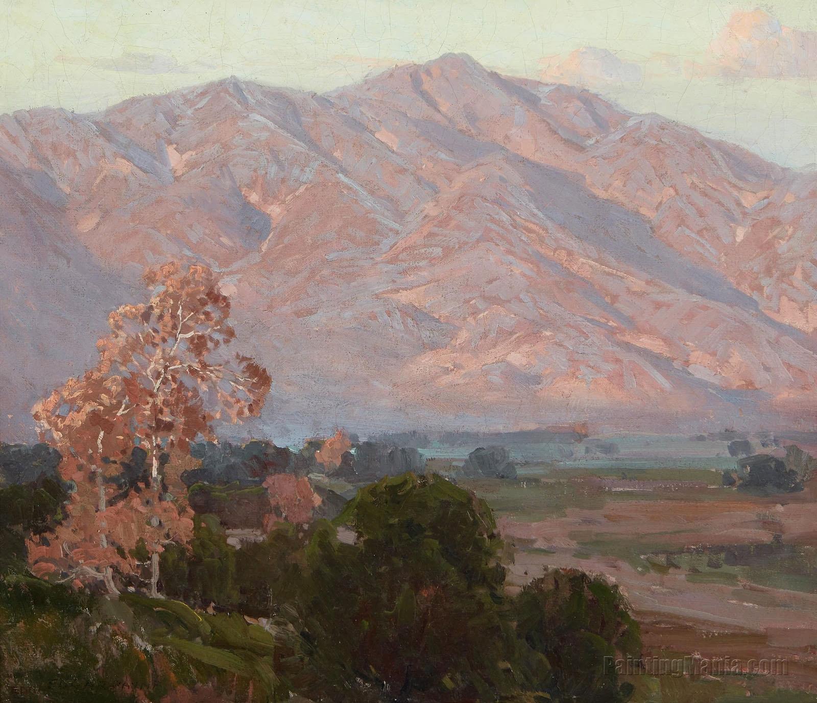 Across the Arroyo (Pasadena Sunset)