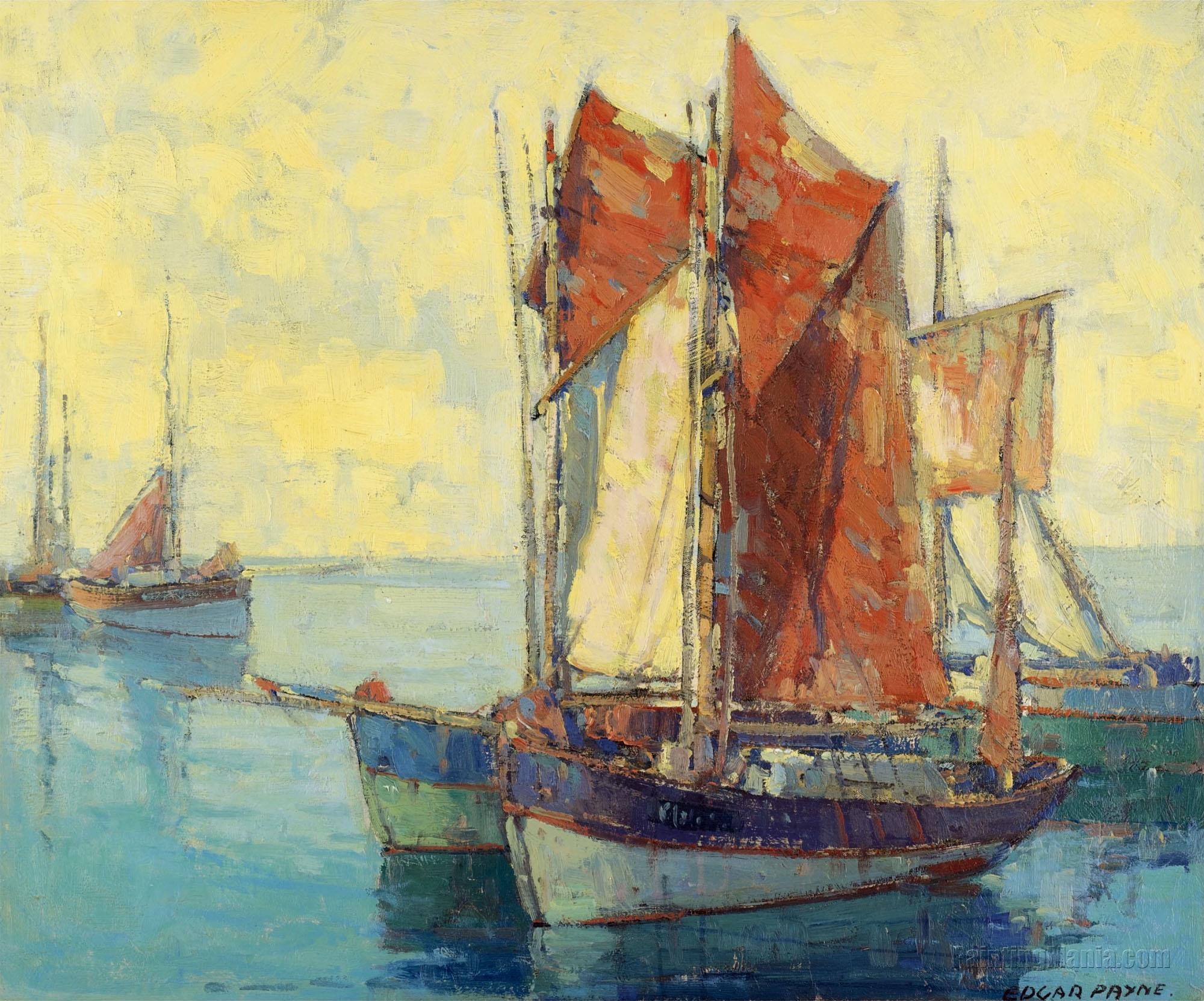 Boats in a Harbor 2