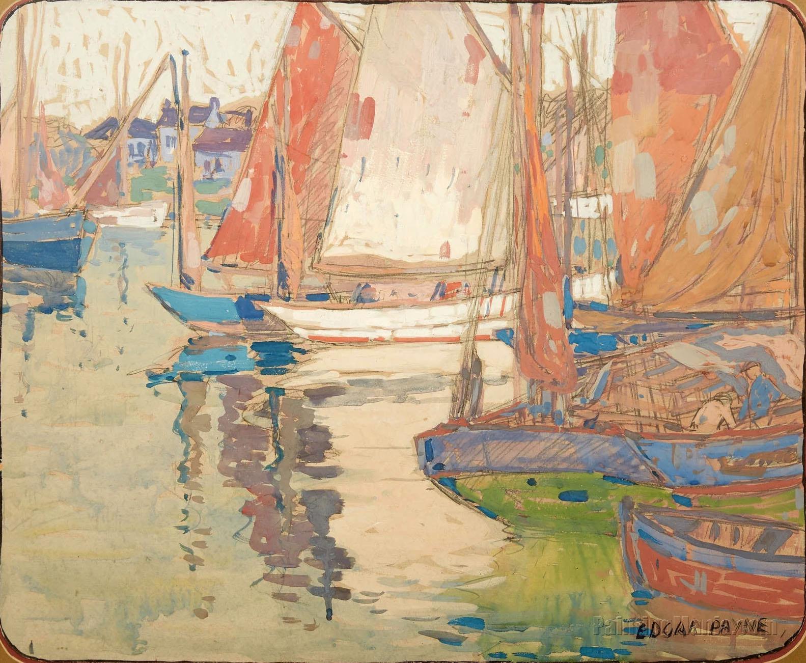 Boats in a Harbor 3