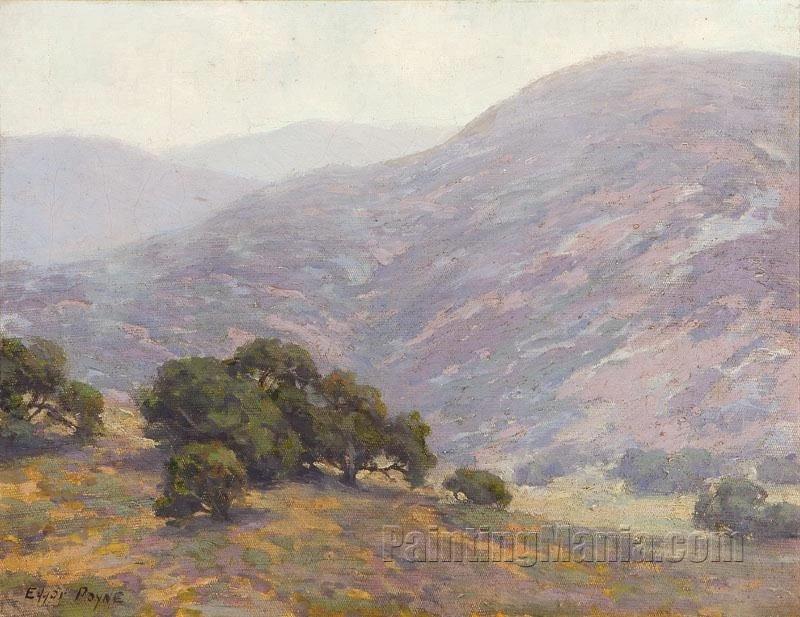 Landscape with Wildflowers and Hills