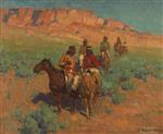 Navajos on Horseback