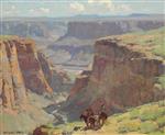 Riders Overlooking Canyon