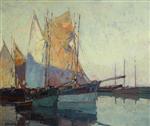 Sailboats at Anchor