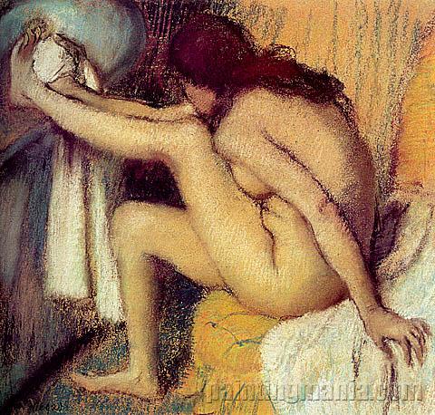 Nude Woman Drying Her Foot 1885