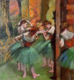 Dancers. Pink and Green