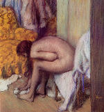 Nude Woman Drying Her Foot