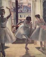 Three Dancers in Exercise Hall