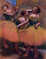 Three Dancers. Green Blouses
