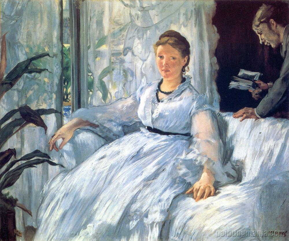 Madame Manet and Leon