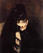 Portrait of Berthe Morisot with Hat, in Mourning