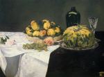 Still Life with Melon and Peaches