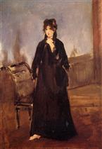 Young Woman with a Pink Shoe (Portrait of Bertne Morisot)