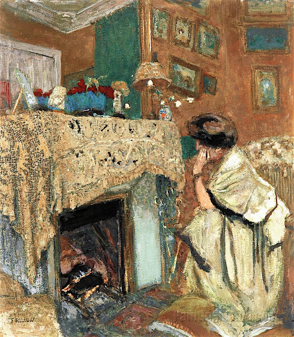 Madame Hessel at the Fireside (In front of the Fireplace)