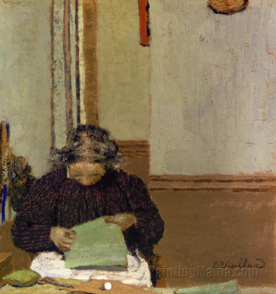Madame Vuillard Sewing 1895