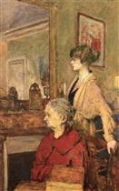 Madame Vuillard and Annette, rue de Calais