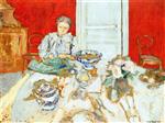 Madame Vuillard Shelling in the Dining Room