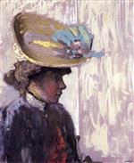 Model in a Large Hat