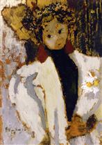 Woman with Daisies