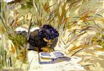 Woman Reading in the Reads. Saint-Jacut