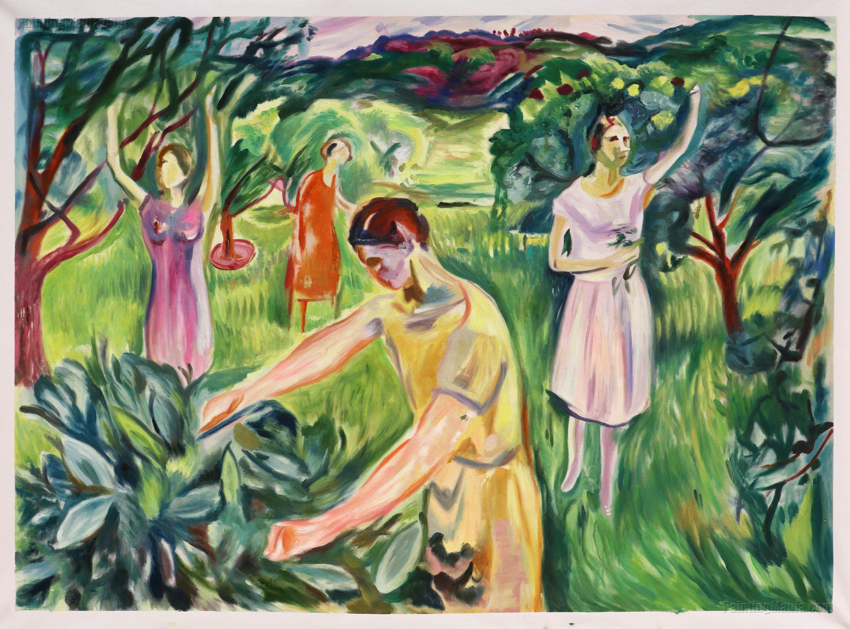 Four Women in the Garden