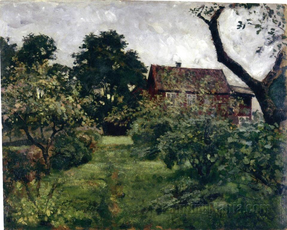 Garden with Red House 1882