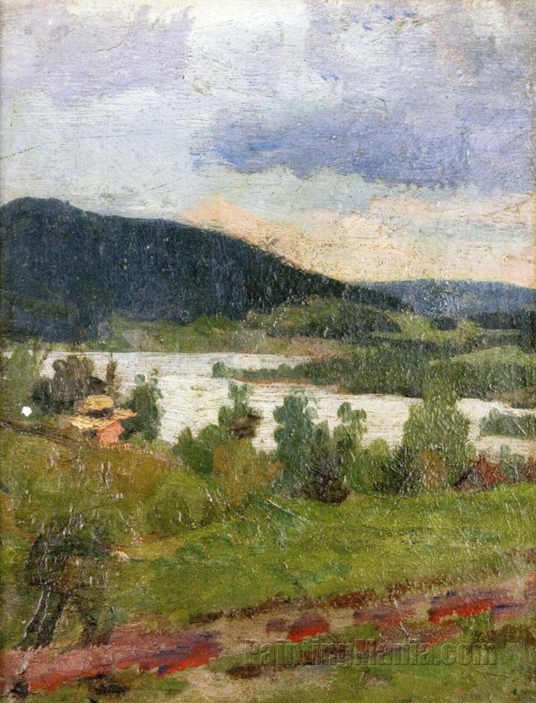 Landscape with Lake and Forest