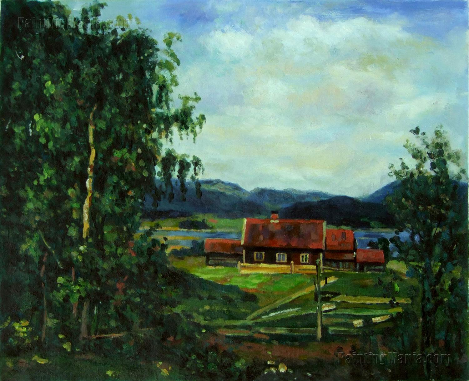 Landscape. Maridalen by Oslo