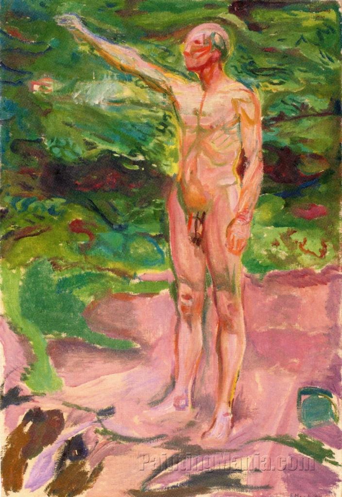 Male Nude in the Woods