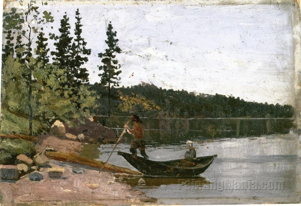Man and Woman in a Boat