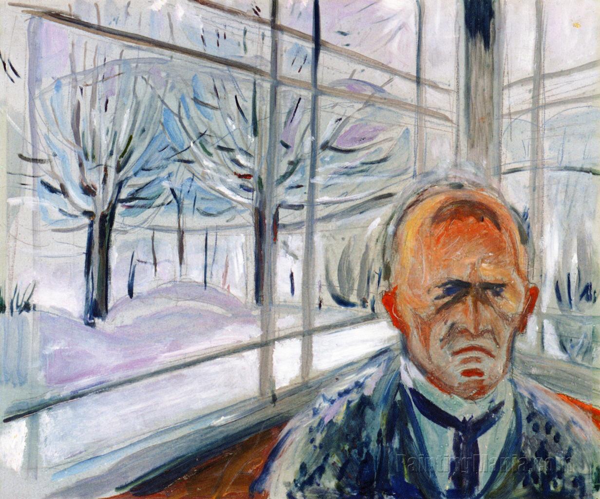 Self-Portrait on the Glass Veranda