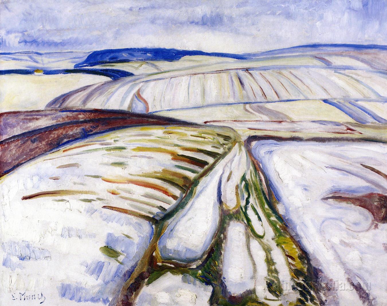Snow Landscape, Thuringen 1906