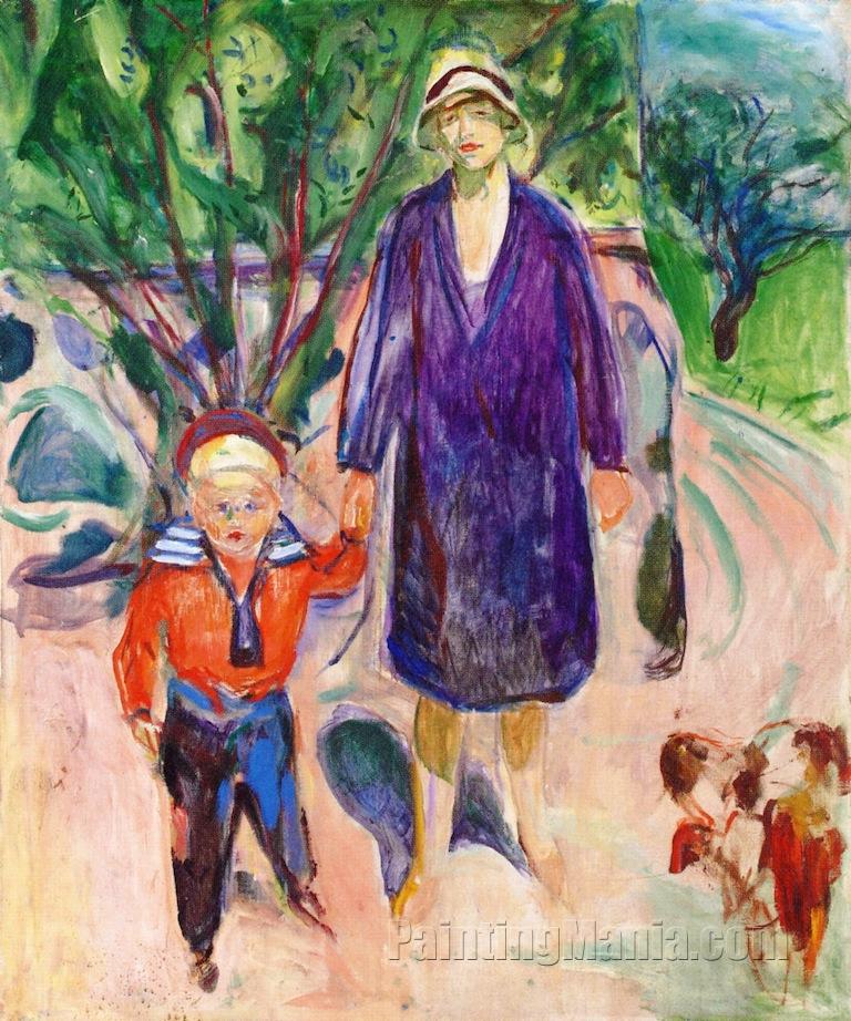 Woman with Small Boy