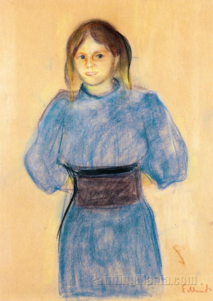 Young Woman in Blue