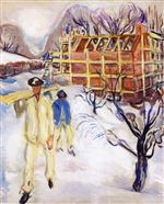 Building Workers in the Snow