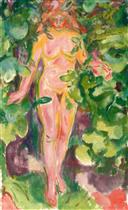 Female Nude in the Woods