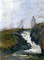 Landscape with a Small Waterfall