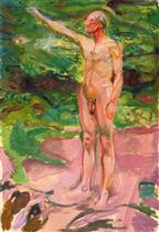 Male Nude in the Woods