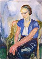 Model with Hands Resting on Knees 1926-1929