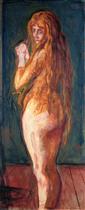 Nude with Long Red Hair