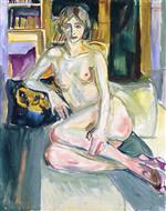 Nude, Sitting on the Couch 1925-1926