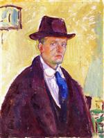 Self-Portrait in Hat and Coat 1915