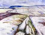 Snow Landscape. Thuringen 1906