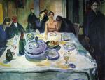The Wedding of the Bohemian, Munch Seated on the Far Left