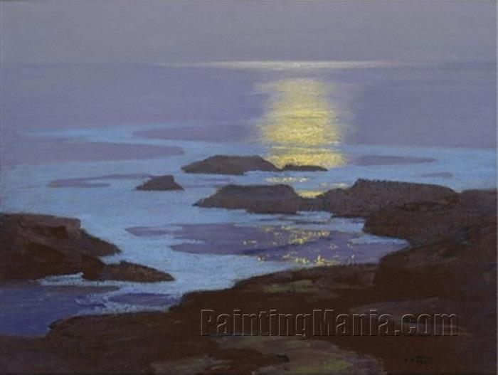 Moonlight, the Coast of Maine