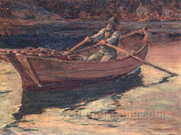Rowing off the Maine Shore